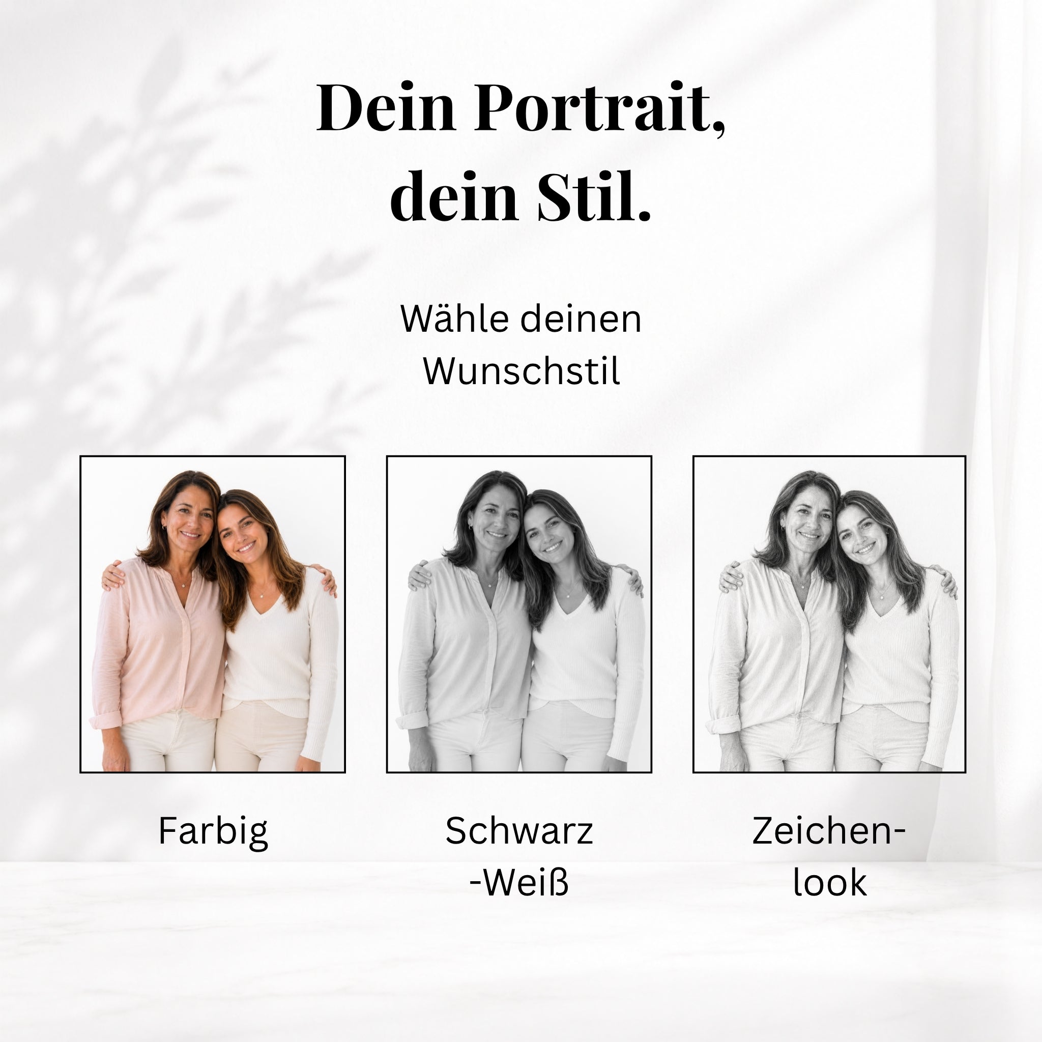 Gemeinsames Portrait aus mehreren Bildern
